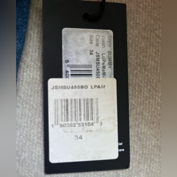 7 For All Mankind Slimmy Jeans, Size 34, NWT - Picture 7 of 9